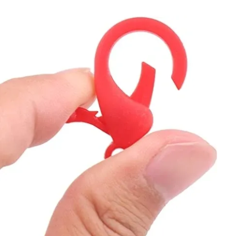 Transparent Plastic Lobster Claw Clasps, Size 35mm 20pcs at Rs 118.00, Metal Clasp