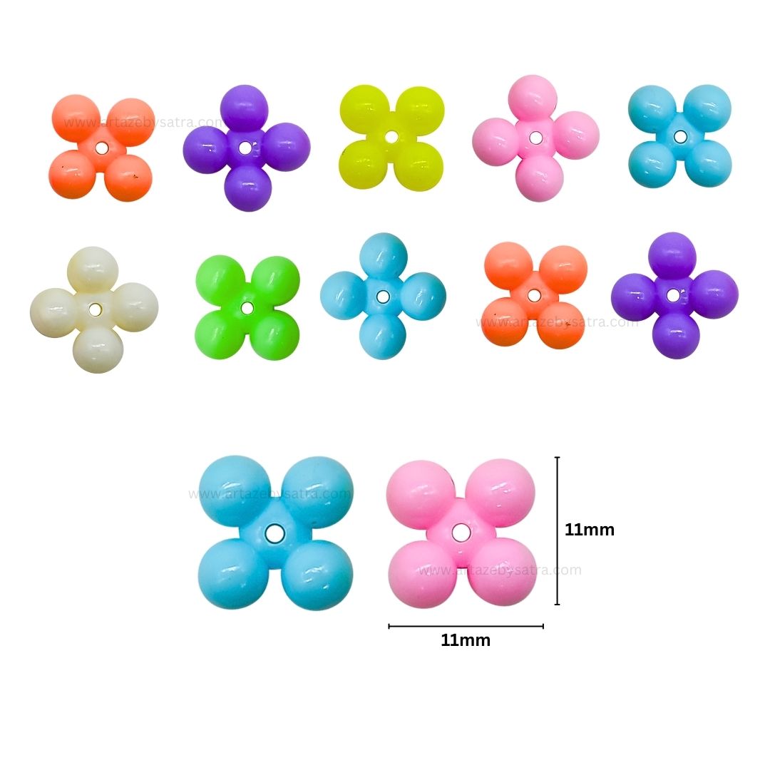 Bubbly Plastic Beads | Size : 11mm | PB106