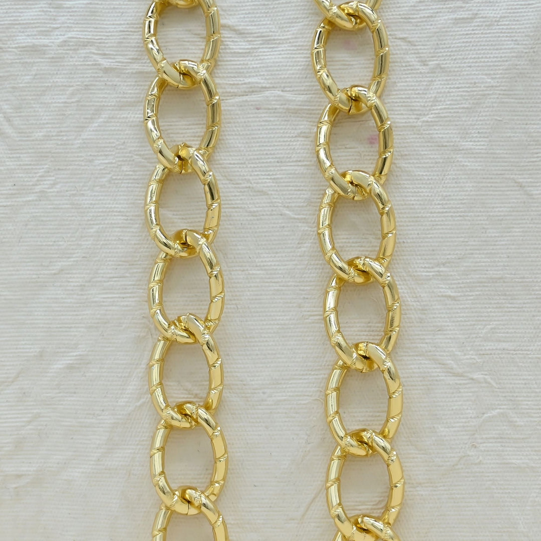 Aluminium Chain | Size : H-19mm W-28mm | Qty : 1mtr | JT-13-37-2