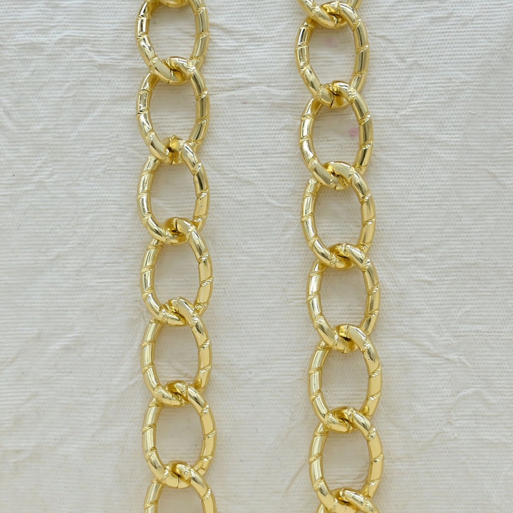 Aluminium Chain | Size : H-19mm W-28mm | Qty : 1mtr | JT-13-37-2