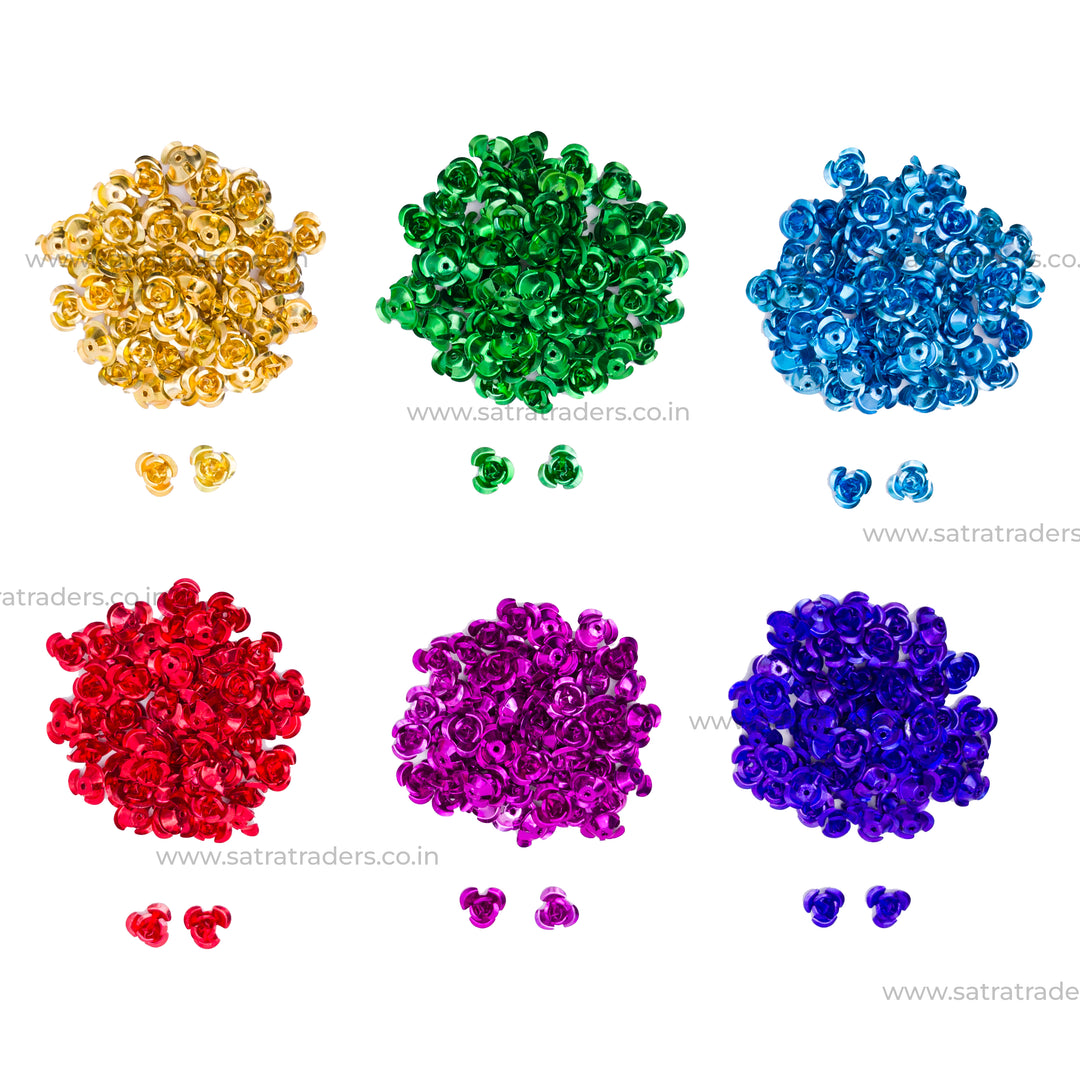 Aluminum Flower | Size: 10mm | 900pcs(6 Color Set)