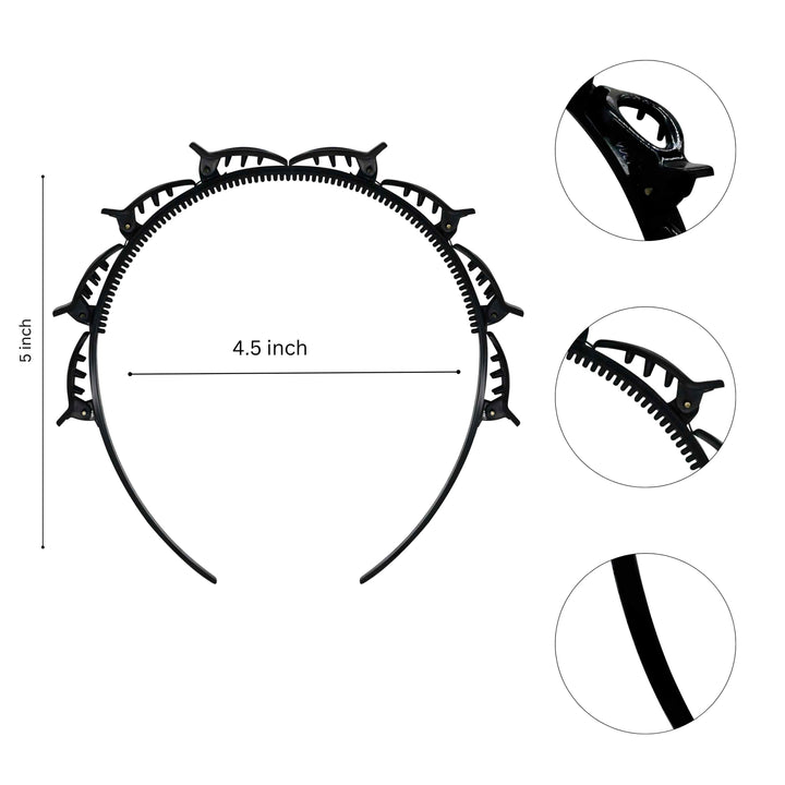 Clutcher Hair Band | Size : 8mm | Qty : 5pcs