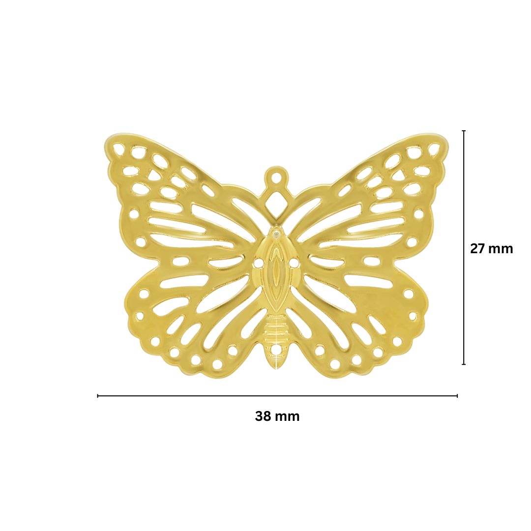 Butterfly Metal Art | Size : 27mm | 50pcs