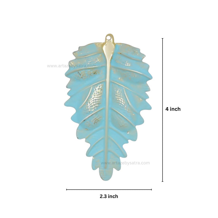 Leaf Coloured Metal Art | Size : 4inch | Qty : 4pcs