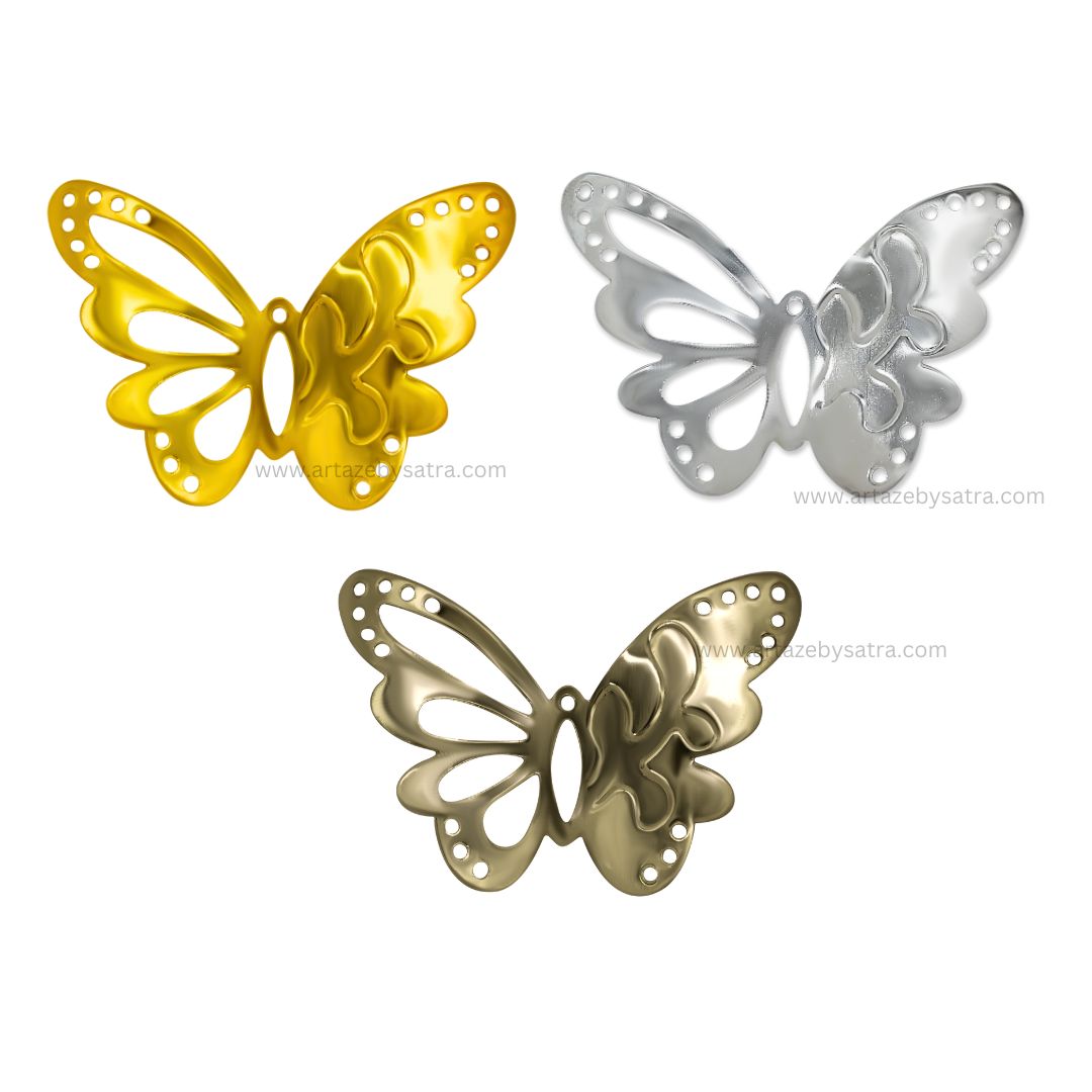 Butterfly Metal Art | Size : 38mm | 20pcs | F-7-5