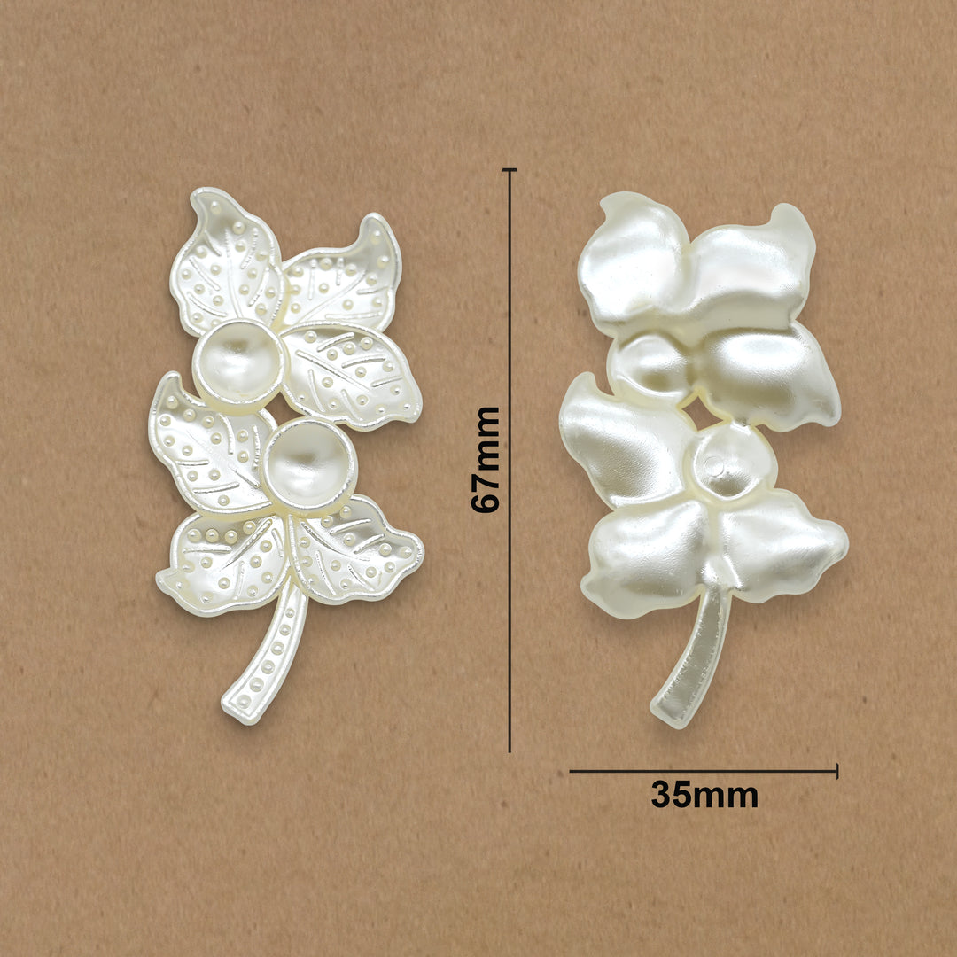 Plastic Pearl Flower | Size : 67mm | 500g | PC20