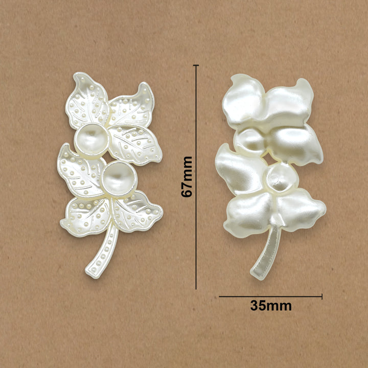 Plastic Pearl Flower | Size : 67mm | 500g | PC20