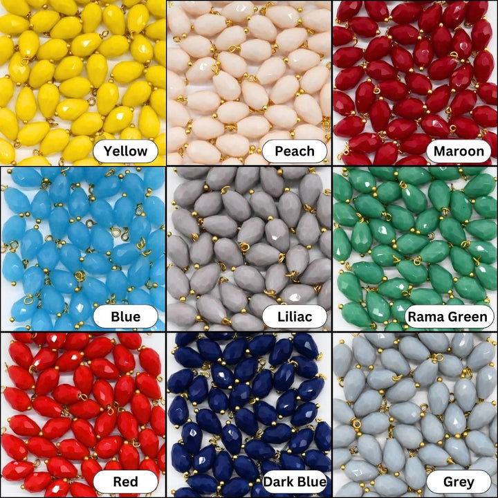 Lariya Drop Beads | Size : 17mm | Qty : 50pcs