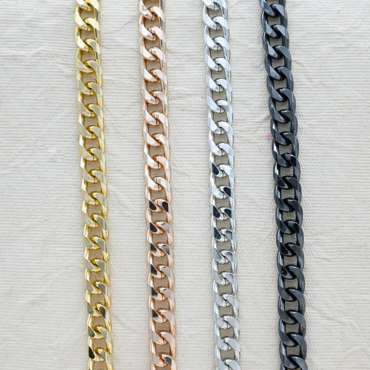 Aluminium Chain | Size : H-9mm W-12mm | Qty : 1mtr | JT-19-35-10