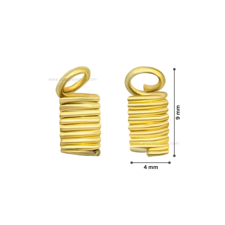 Spring Fastener Crimp Clasp | Size : 9mm | 100g