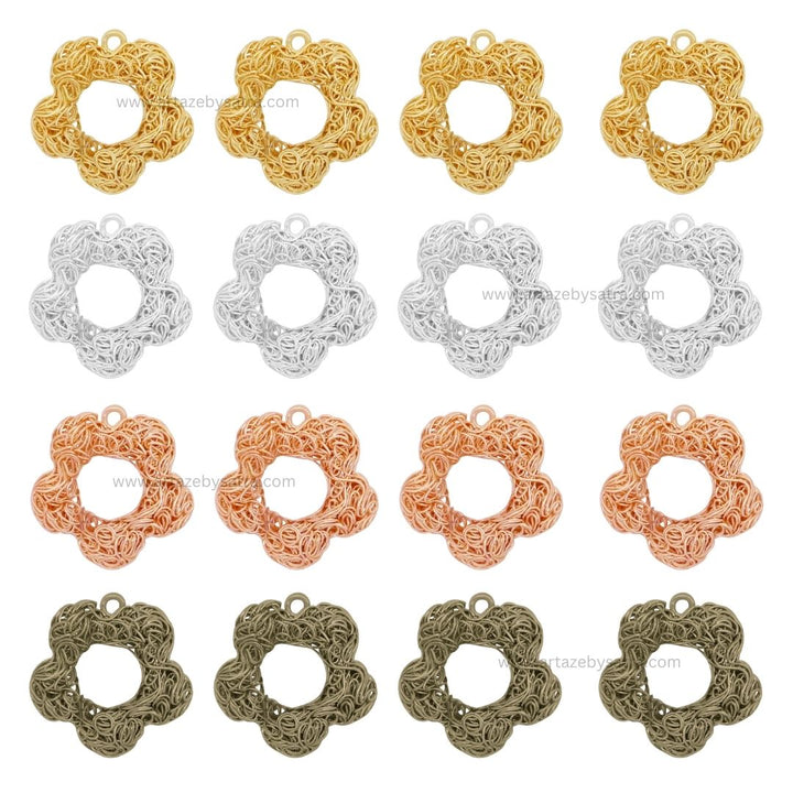 1 Naka Flower Wire Jewellery Design | Size : 20mm | 20pcs | WR23