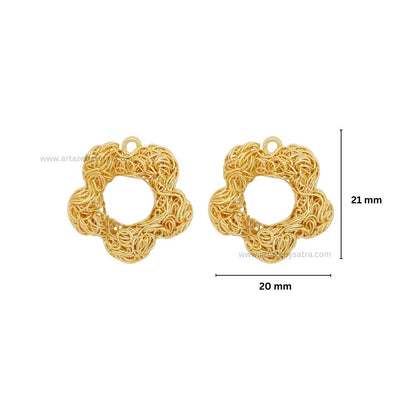 1 Naka Flower Wire Jewellery Design | Size : 20mm | 20pcs | WR23