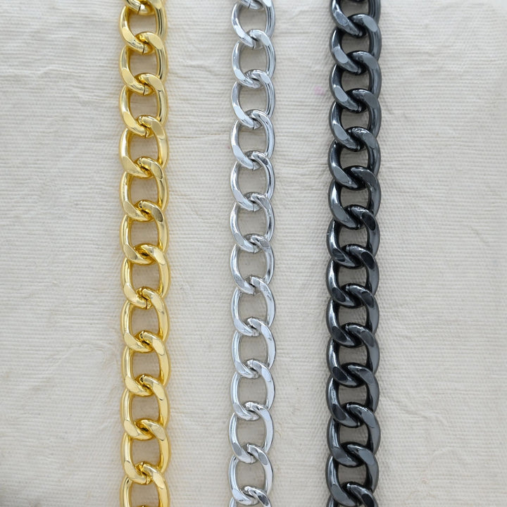 Aluminium Chain | Size : H-13mm W-17mm | Qty : 1mtr | JT-16-57-10