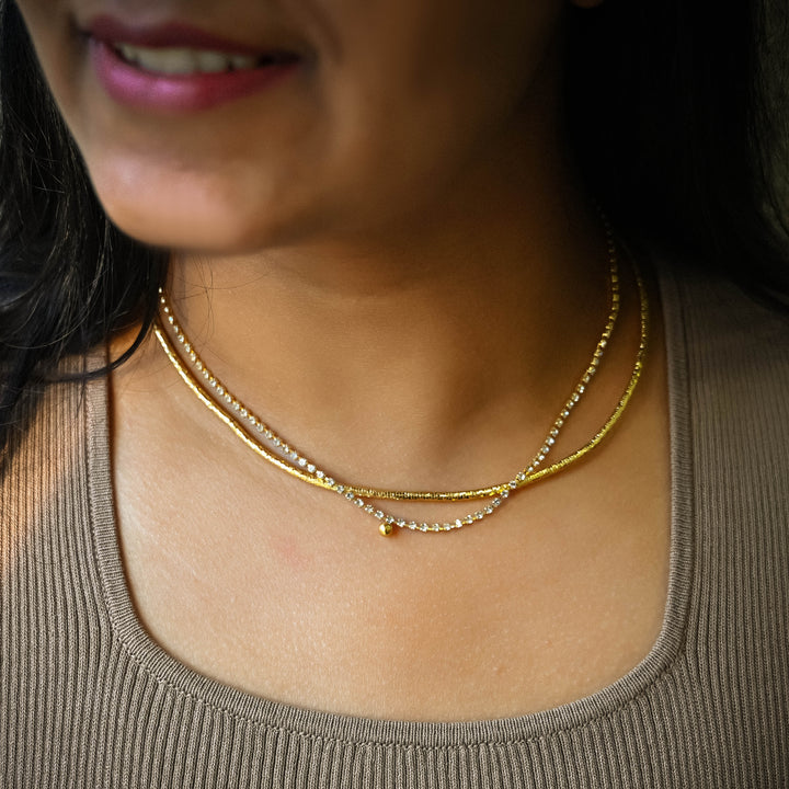 Brass Designer Choker | 18k Gold Plated (High Quality) | 1pc | DC28