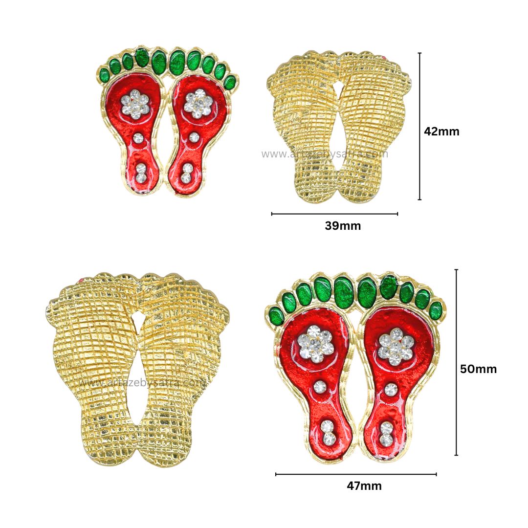 Shubh Laxmi Charan (pagla set) | Size : 42mm,50mm