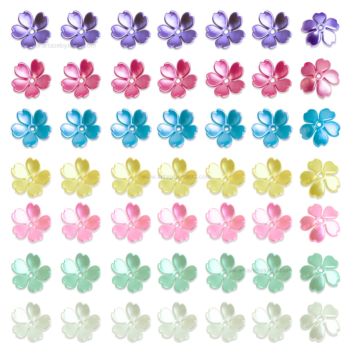 Flower Hair Accessories | Size : 15mm | 50pcs