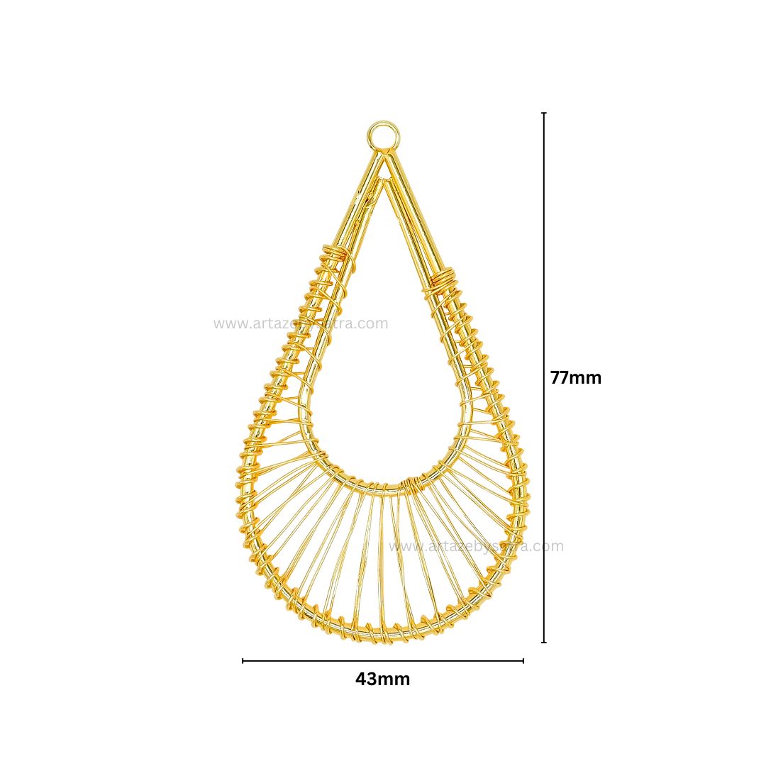 Wire Jewelry Design | Size : 77mm | Qty : 8pcs