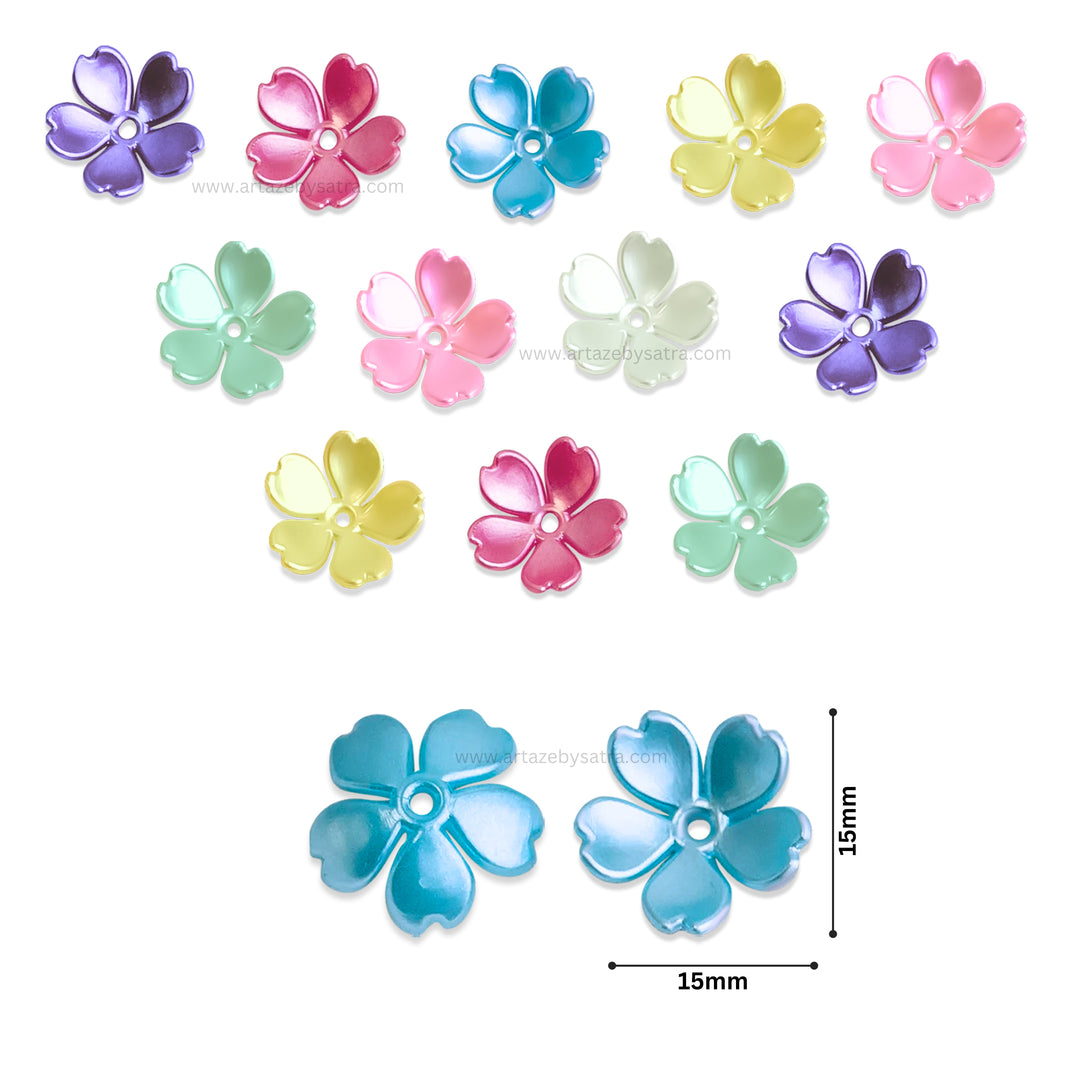 Flower Hair Accessories | Size : 15mm | 50pcs