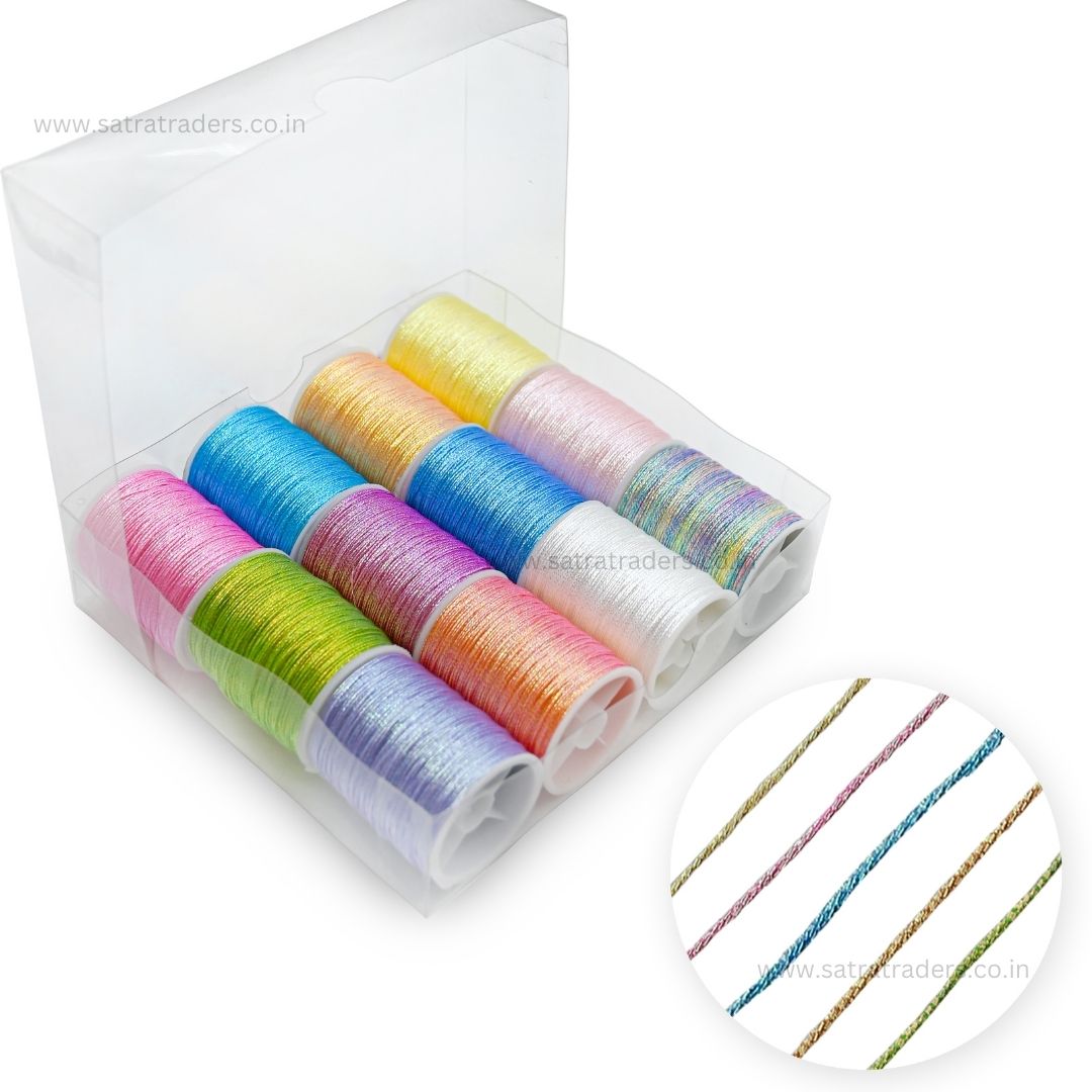 Glitter Polyester Twisted Thread | Size : 0.8mm