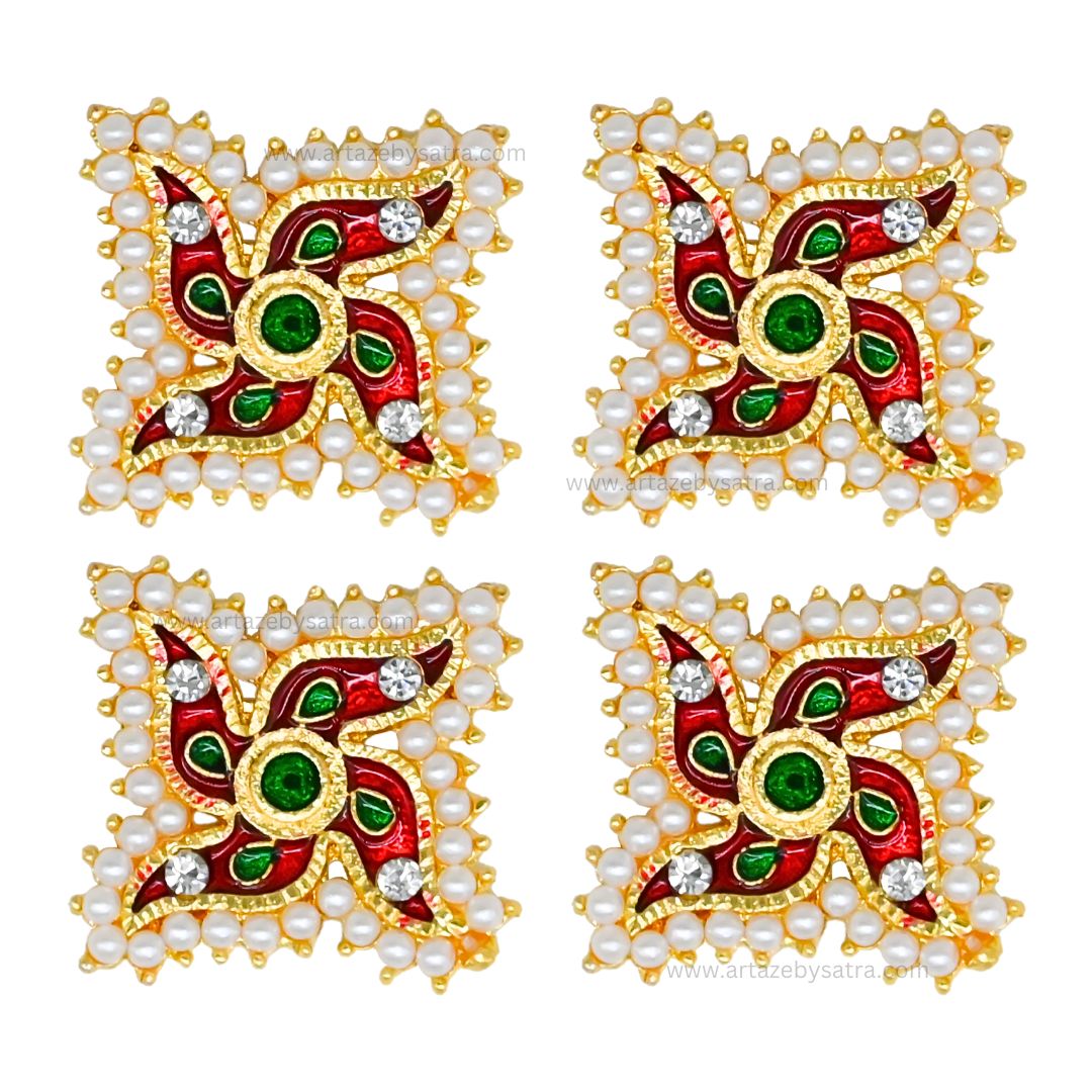 Swastik Sticker | Size : 28mm | Qty : 6pcs