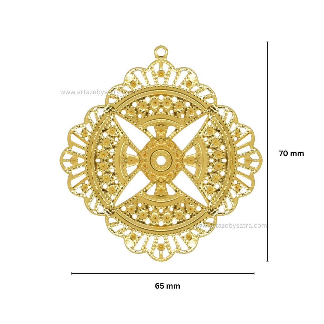 Square Metal Art Base | Size : 70mm | 100g | F-14-35