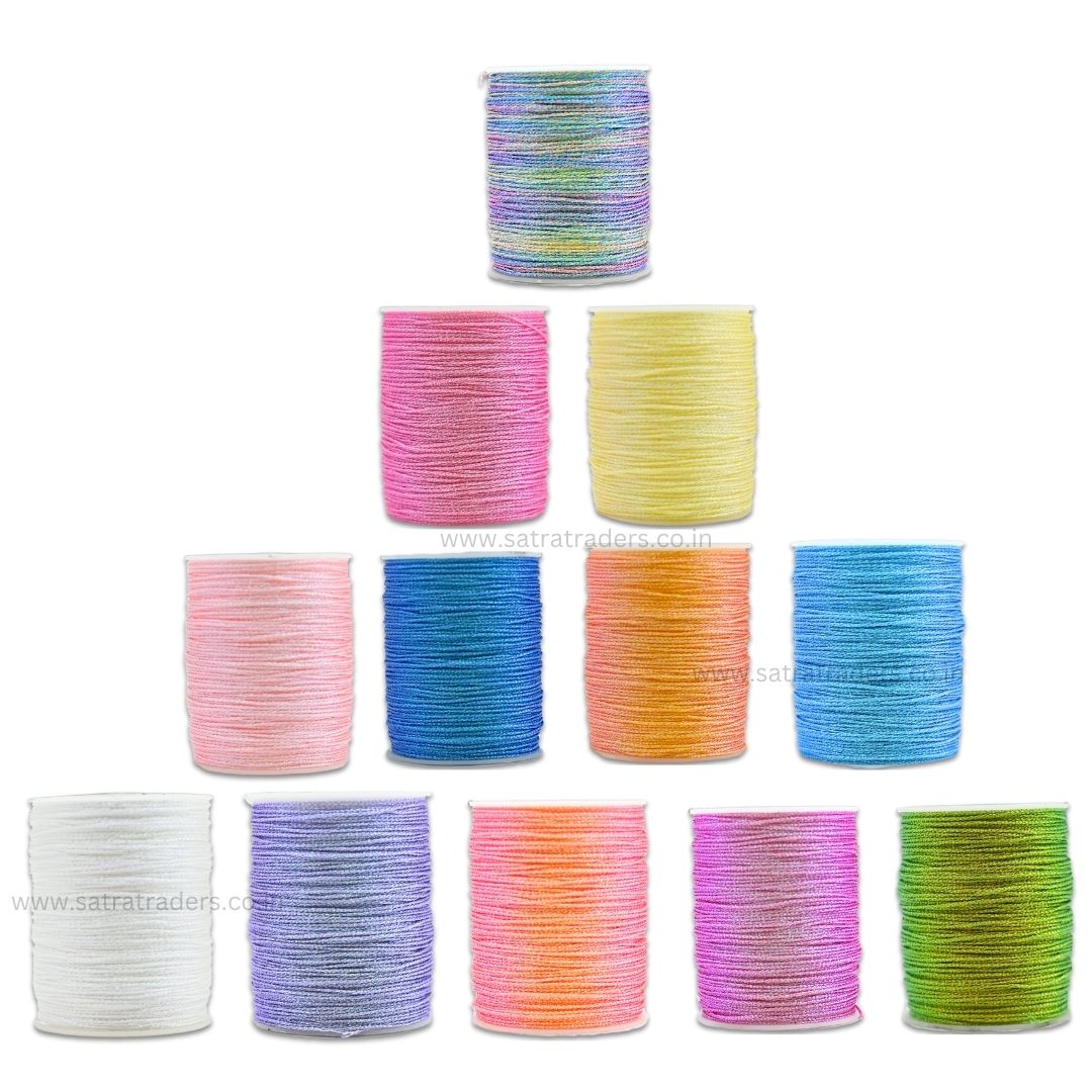 Glitter Polyester Twisted Thread | Size : 0.8mm