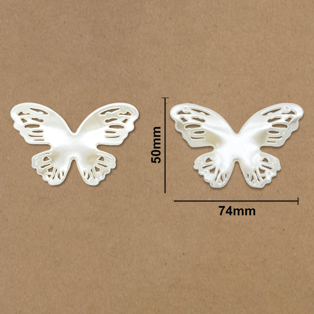 Plastic Pearl Butterfly | Size : 50mm | 500g | PC23