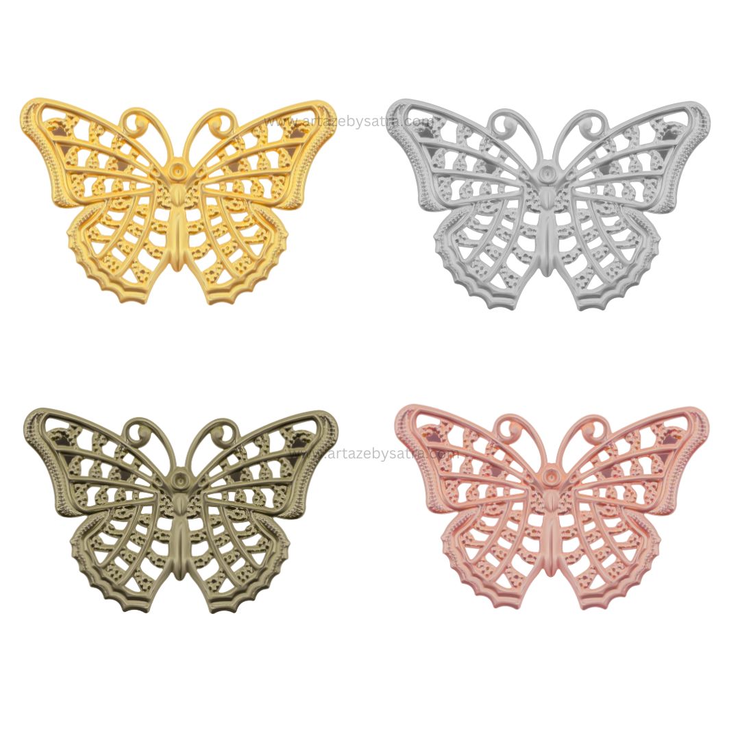 Butterfly Metal Art | Size : 26mm | 50pcs | F-6-6