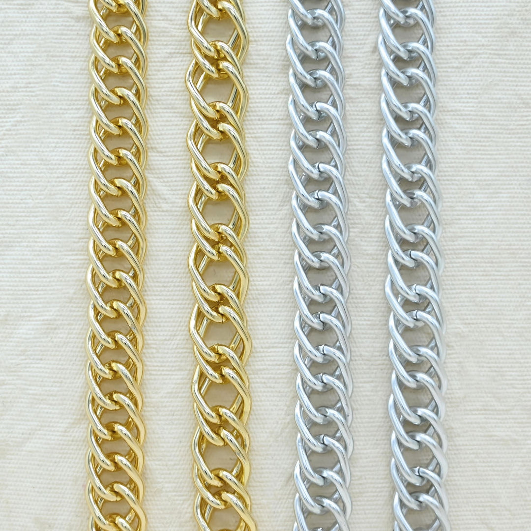 Aluminium Chain | Size : H-14mm W-19mm | Qty : 1mtr | JT-19-35-22