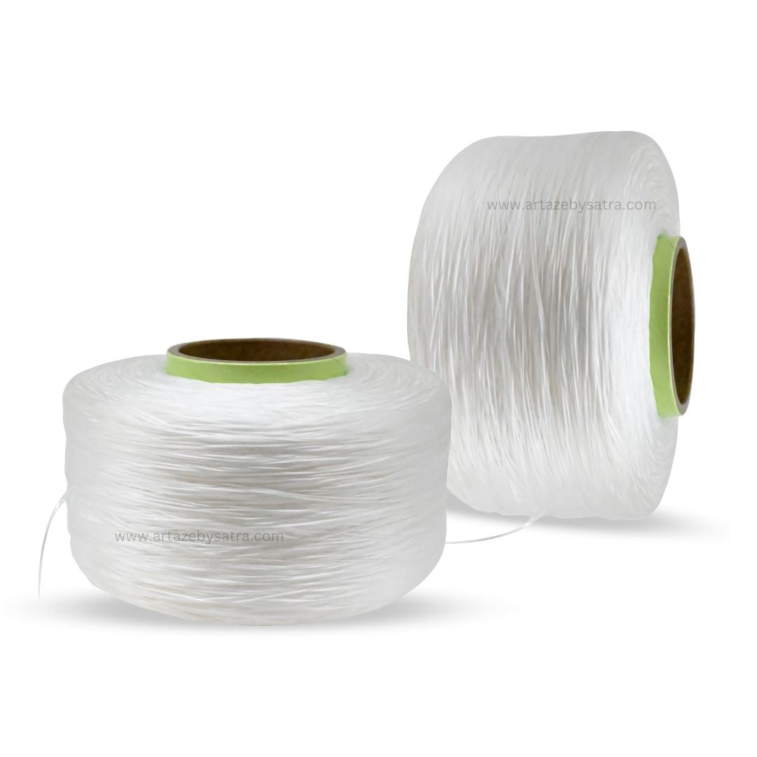 White Jewelry Elastic Thread  | Size : 0.5mm | Qty : 4000mtr Roll