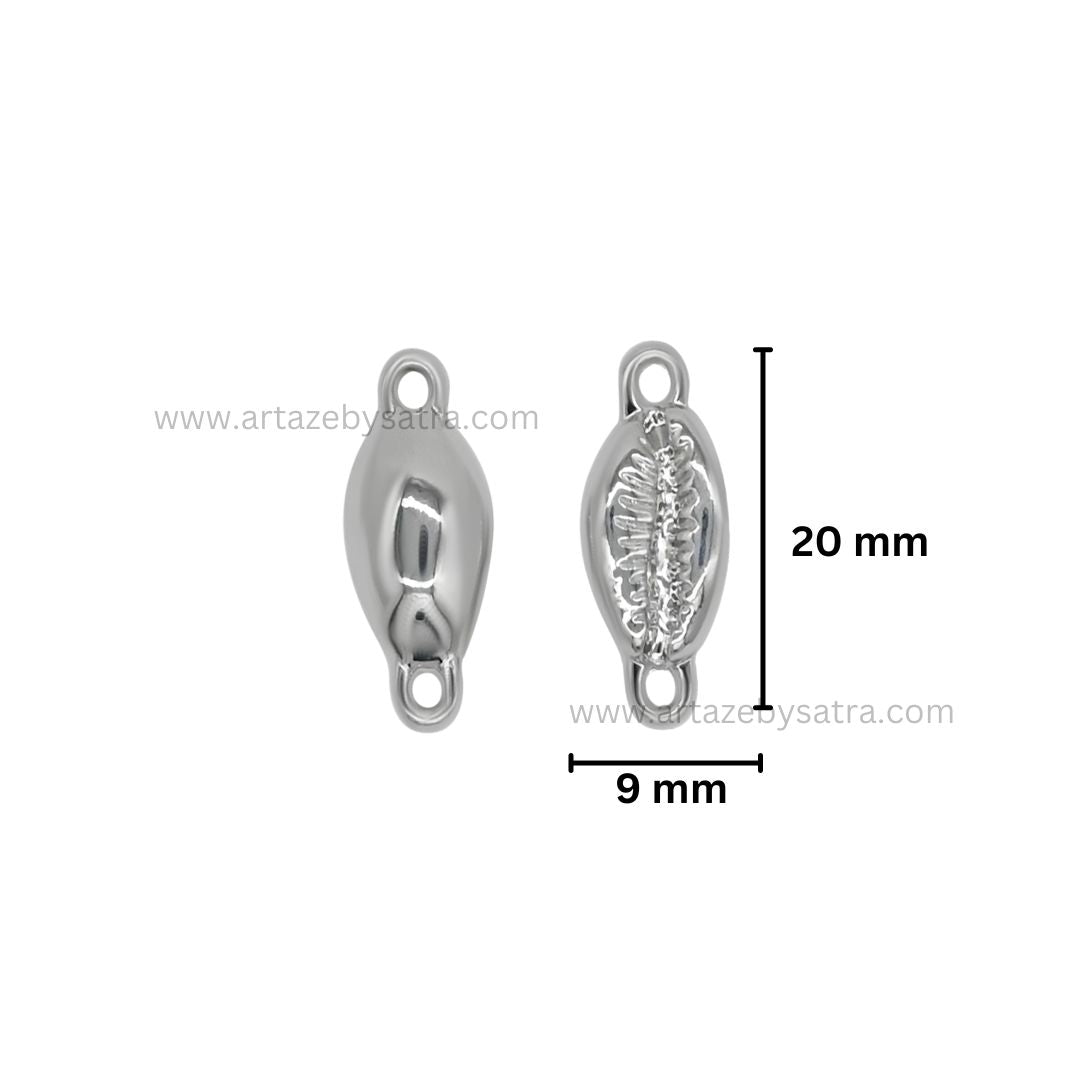 Cowri Connector Charms | Size : 20mm | 10pcs