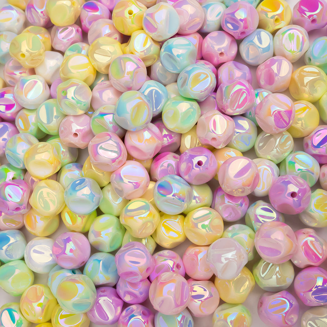 Assorted Uncut Plastic Beads | Size: 16mm | Qty: 12Pcs (High Quality)