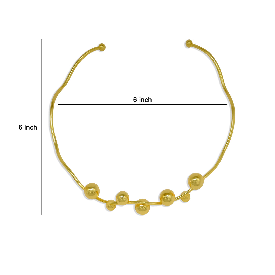 Brass Designer Choker | 18k Gold Plated (High Quality) | 1pc | DC68