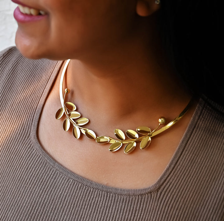 Brass Designer Choker | 18k Gold Plated (High Quality) | 1pc | DC69