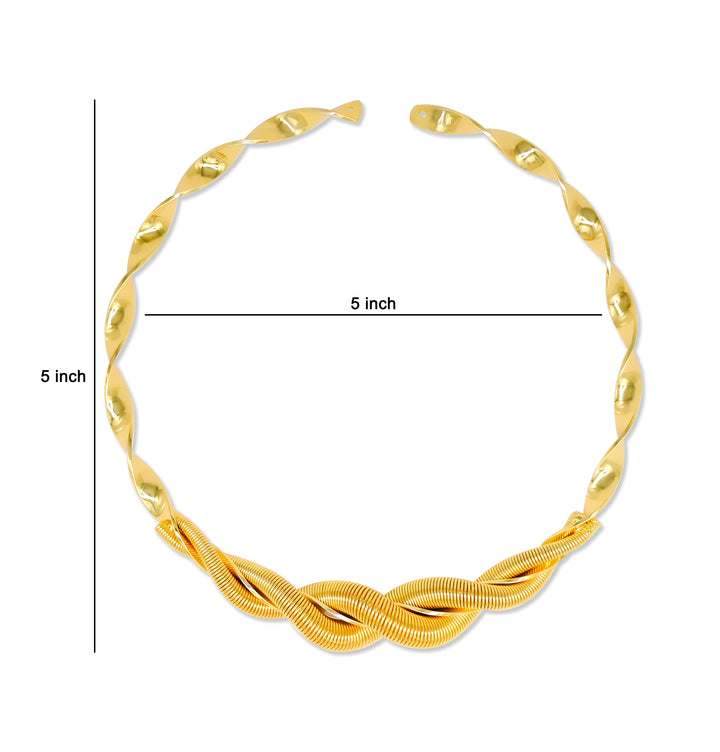 Brass Designer Choker | 18k Gold Plated (High Quality) | 1pc | DC70