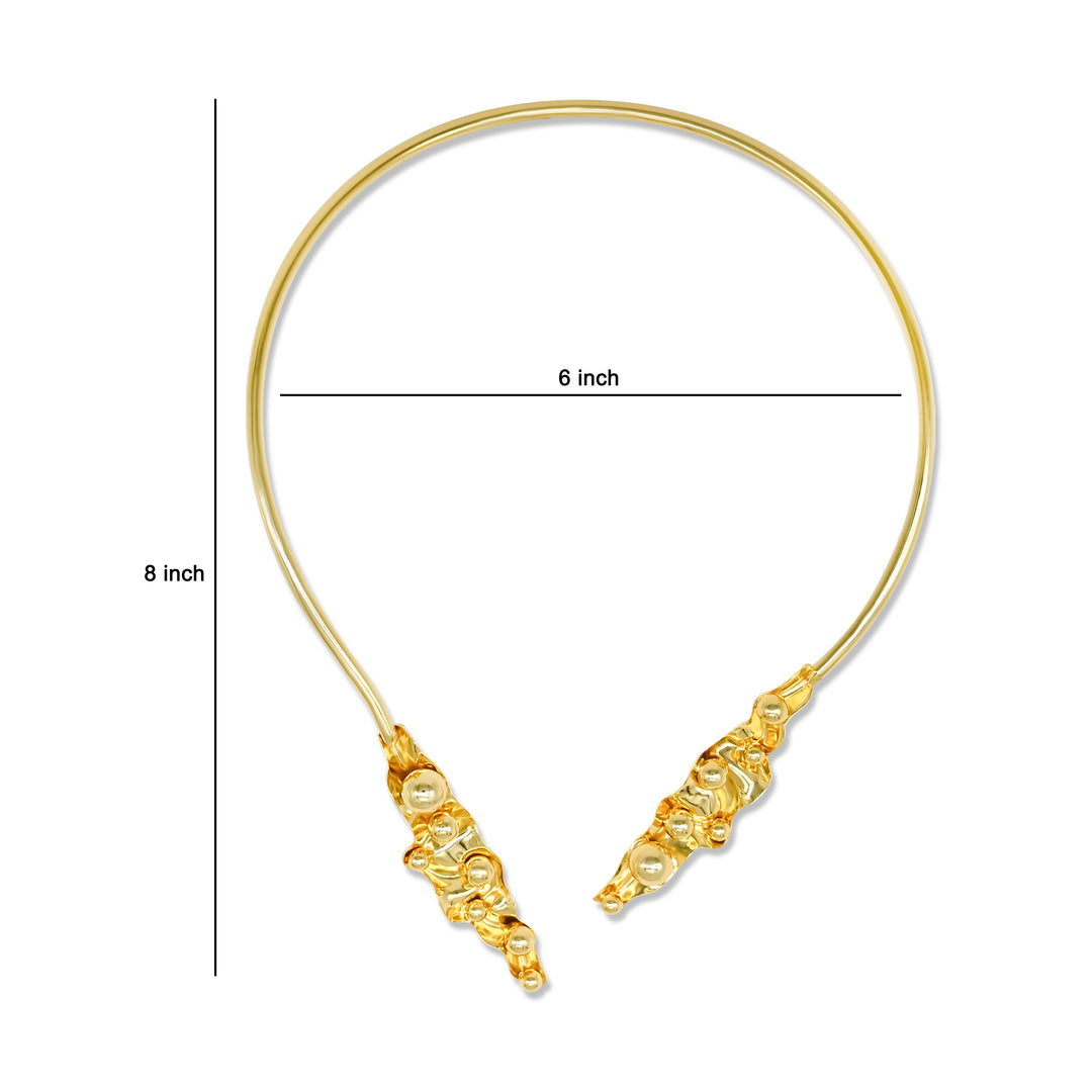 Brass Designer Choker | 18k Gold Plated (High Quality) | 1pc | DC74