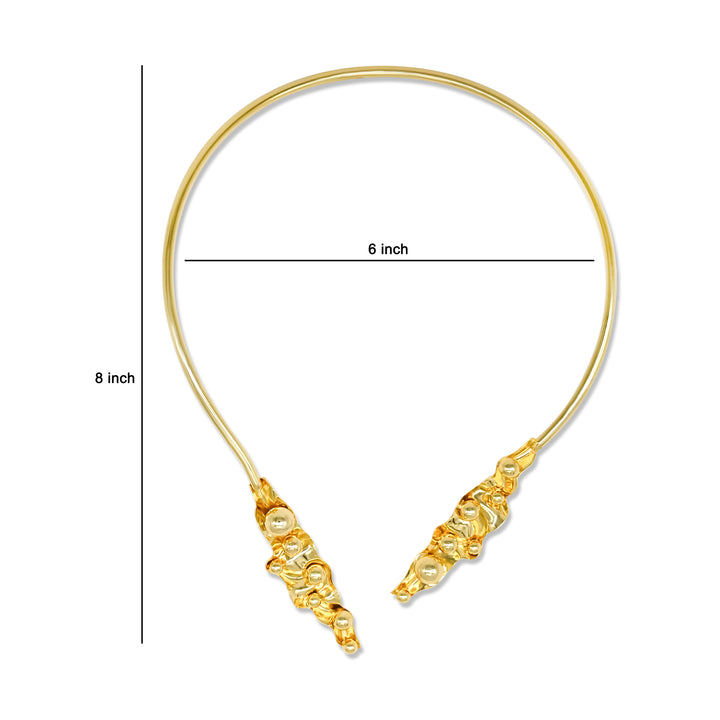 Brass Designer Choker | 18k Gold Plated (High Quality) | 1pc | DC74