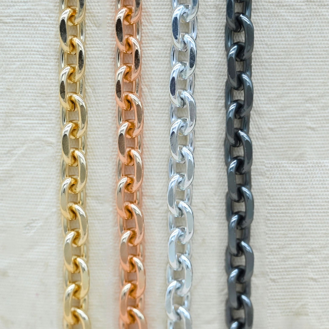 Aluminium Chain | Size : H-10mm W-14mm | Qty : 1mtr | JT-19-35-46