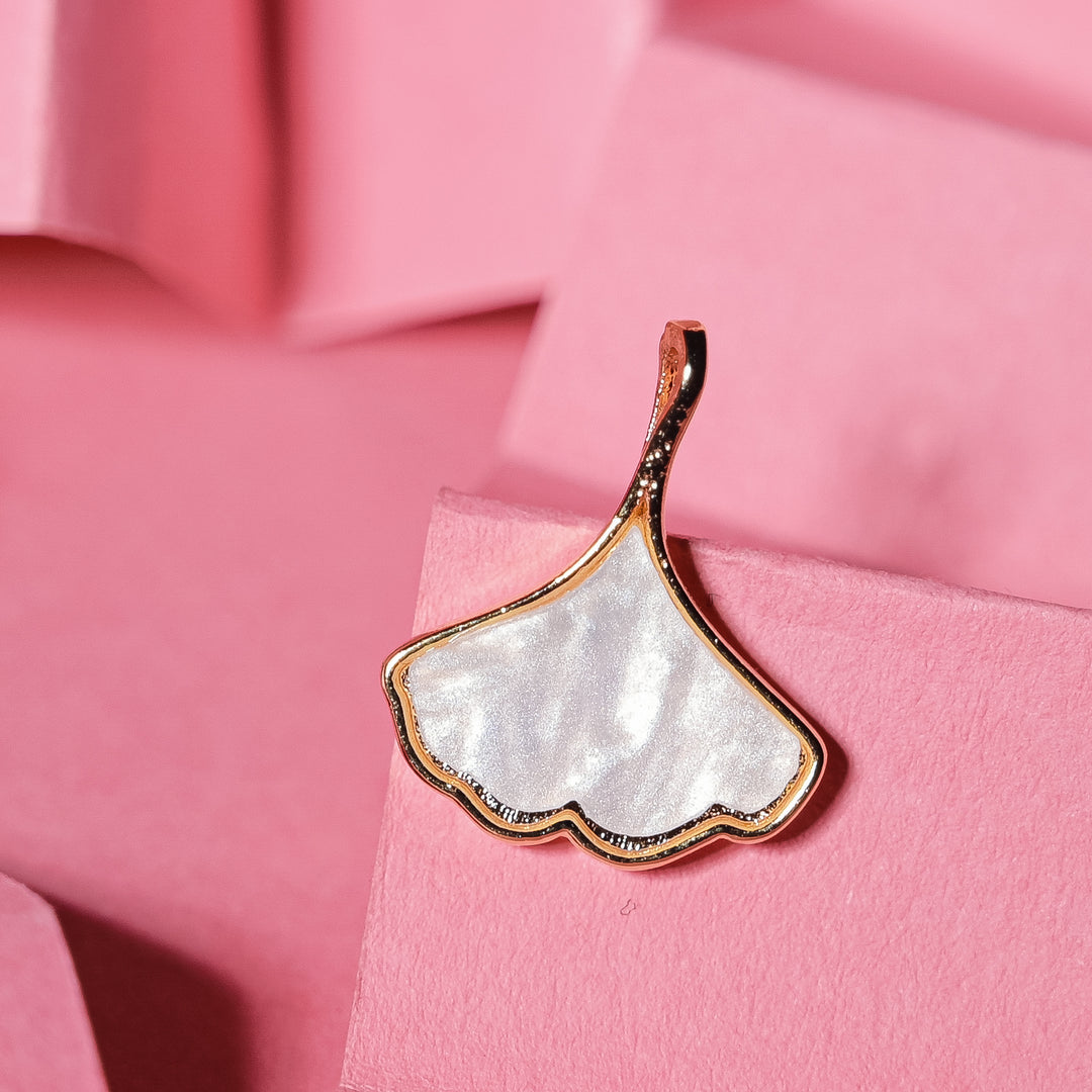 MOP Ginkgo Leaf Charm Anti-Tarnish | Size: 18mm | 1PC