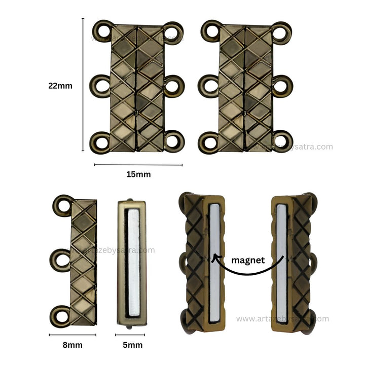 Magnetic Locks | Size : 22mm | Qty : 6pcs