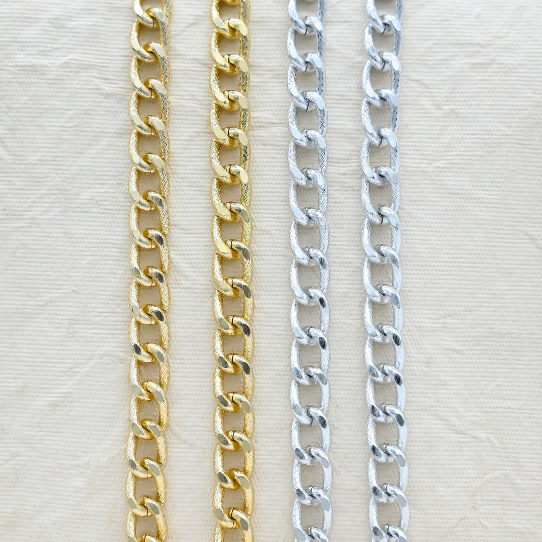 Aluminium Chain | Size : H-10mm W-14mm | Qty : 1mtr | JT-16-8-57-1