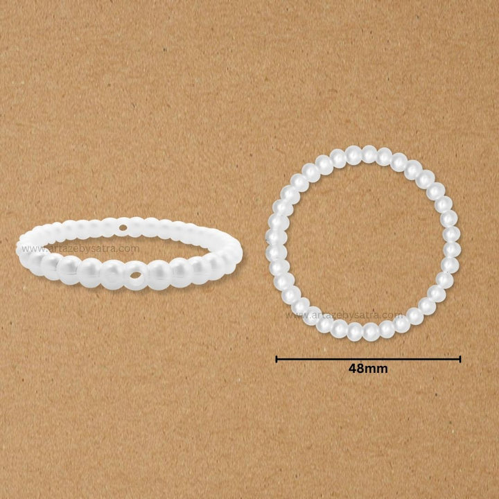 2 Hole Designer Plastic Pearl Ring | Size : 48mm | Qty : 500g | PC65