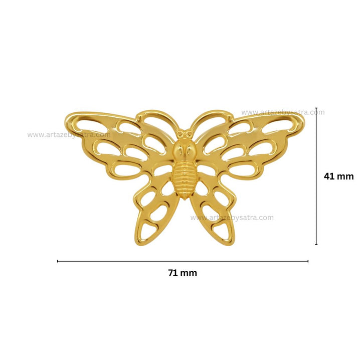 Butterfly Metal Art | Size : 41mm | 20pcs | F-6-14