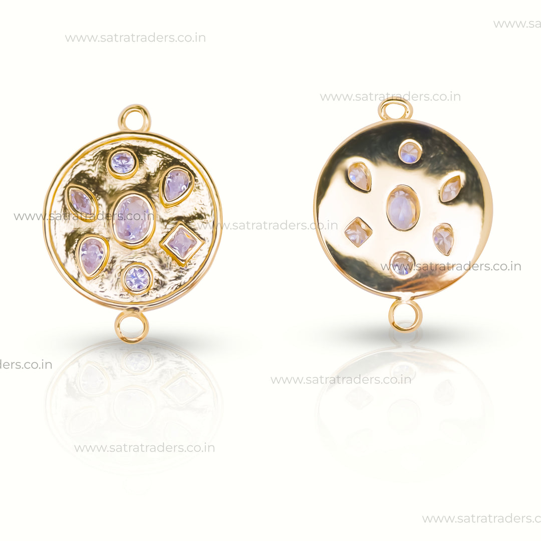 Round Charm Diamond Anti-Tarnish | Size: 15mm | 1PC