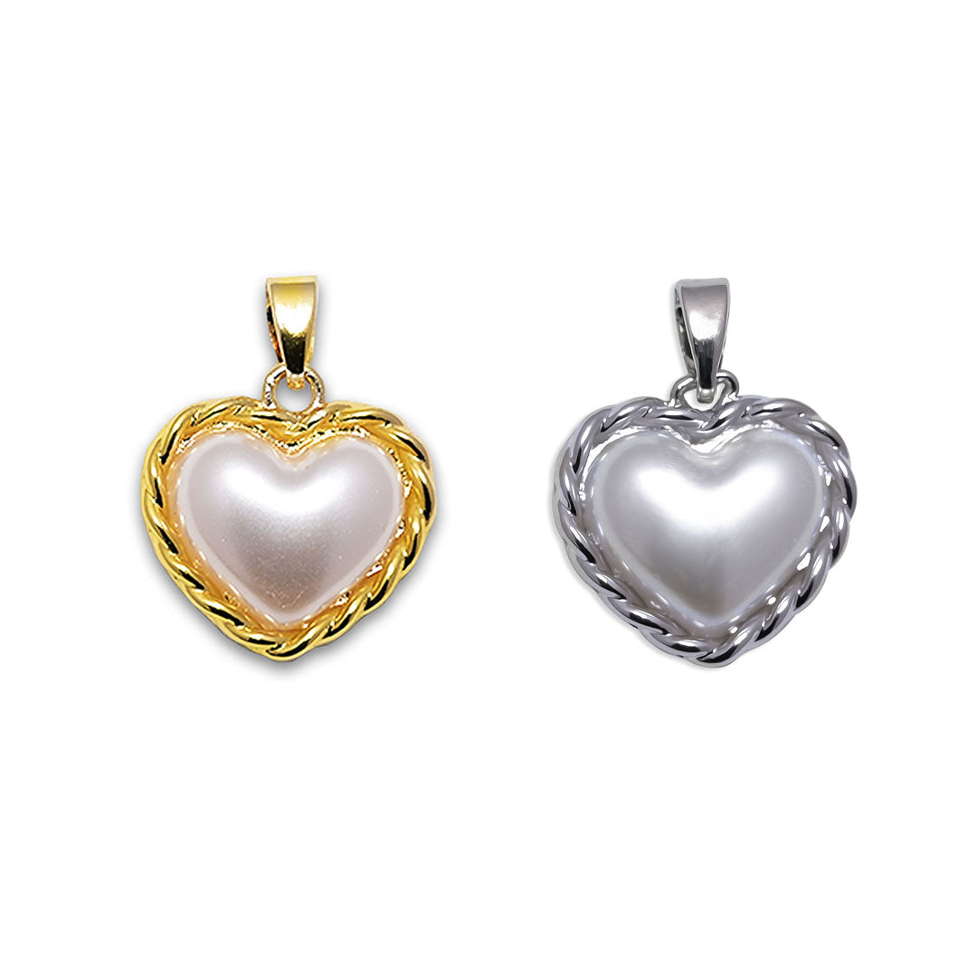 Heart Charm Anti-Tarnish | Size: 15mm | 1PC