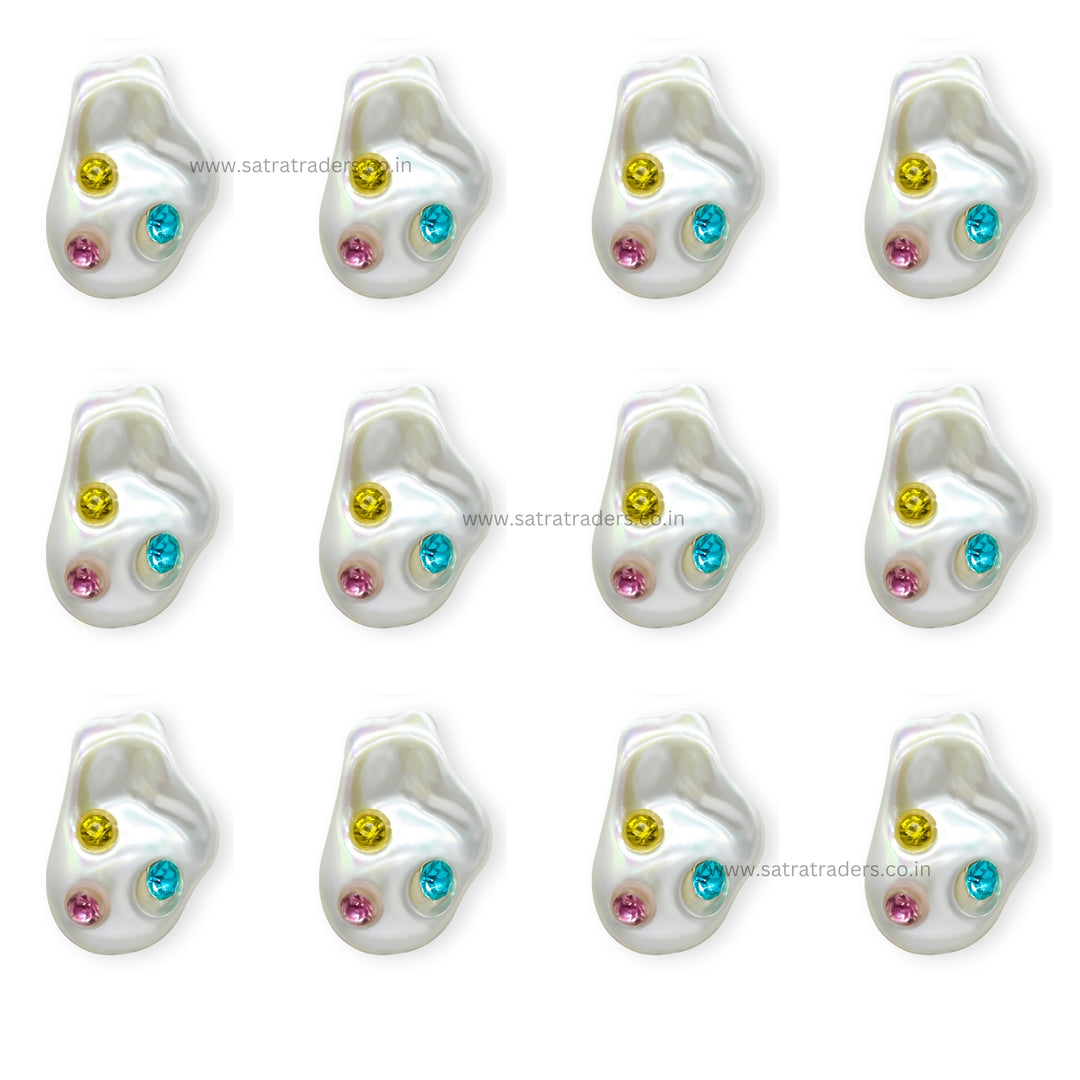 Uncut Stone Beads | Size : 15mm | 6pcs