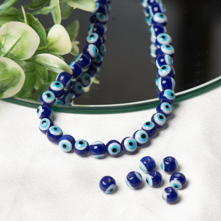 Evil Eye Glass Beads | 1 String