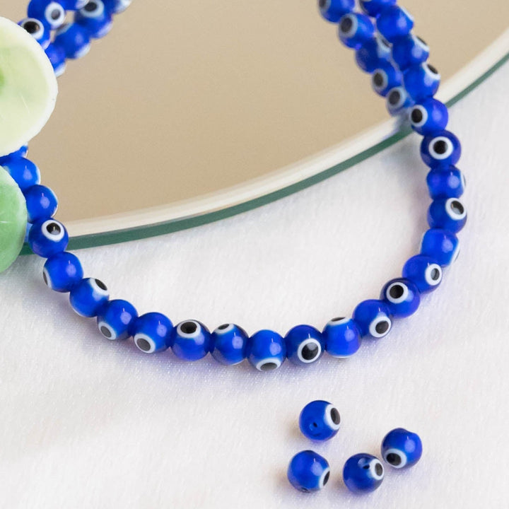 Evil Eye Glass Beads | 1 String