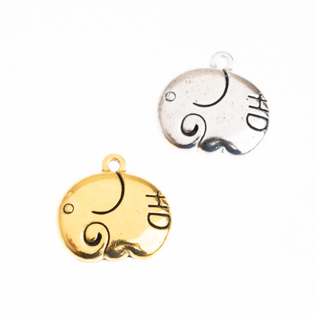 Big Elephant Alloy Charms | Size : 16mm | 10pcs