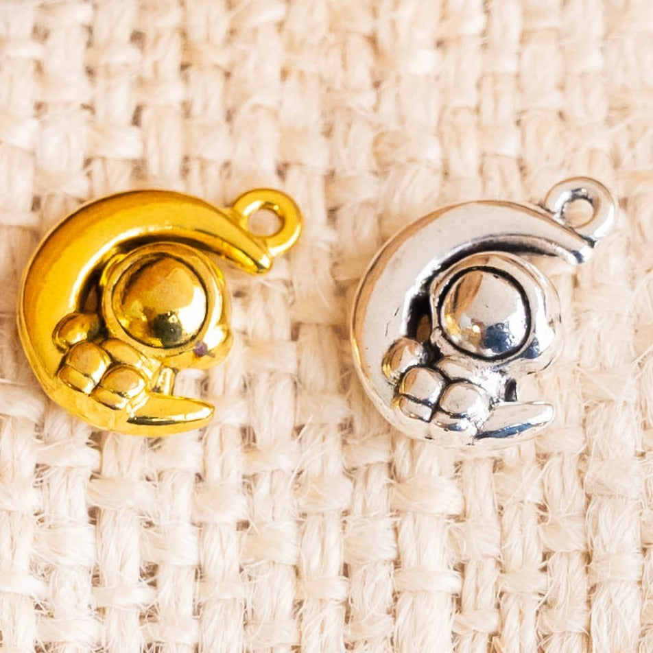 Astronaut Alloy Charms | Size : 12mm | 10pcs